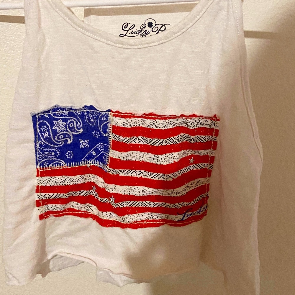 LUCKY BRAND Girls Cropped Tank Top